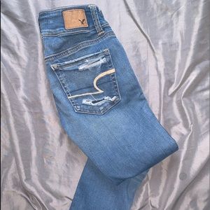 Super super stretch american eagle capris